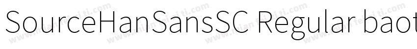 SourceHanSansSC Regular baotucuheit字体转换